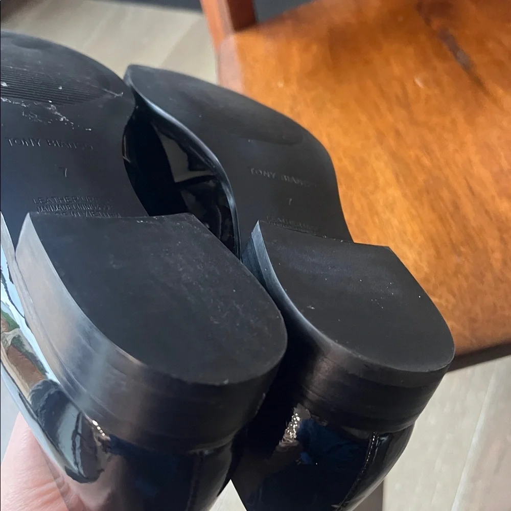 Tony Bianco Black Leather Shoes - Picture 6 of 8